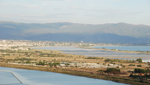 Vista del territorio di Quartu, dal monte Urpinu