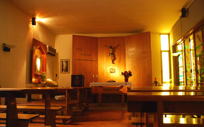 Cappella feriale e delladorazione eucaristica.